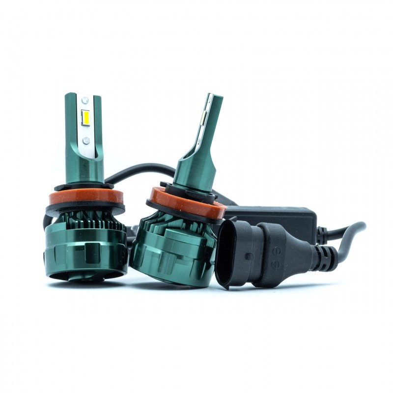 H8 LED žárovky (2 x LED FLIP CHIP) 6000K CANBUS 12/24V