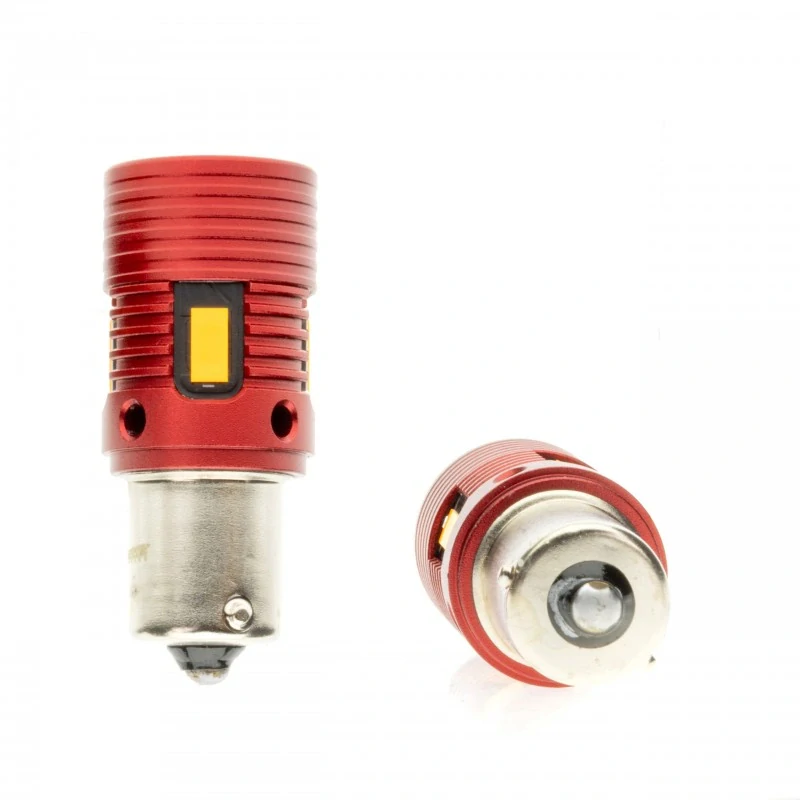 EPL315 LED žárovky PY21W (4 x SMD 3570) oranžová CANBUS