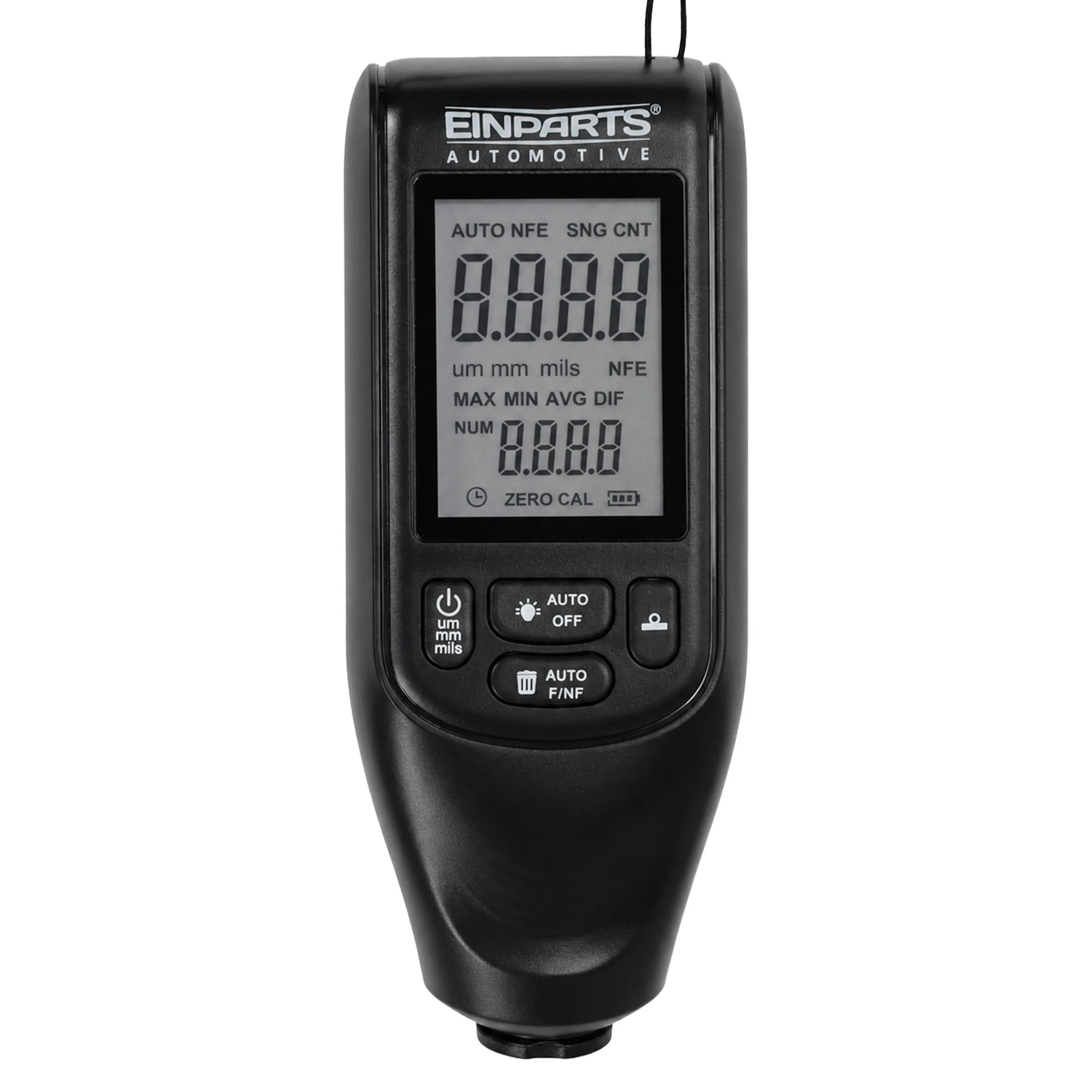EPACC125 Měřič tloušťky laku LCD 0–2000 μm