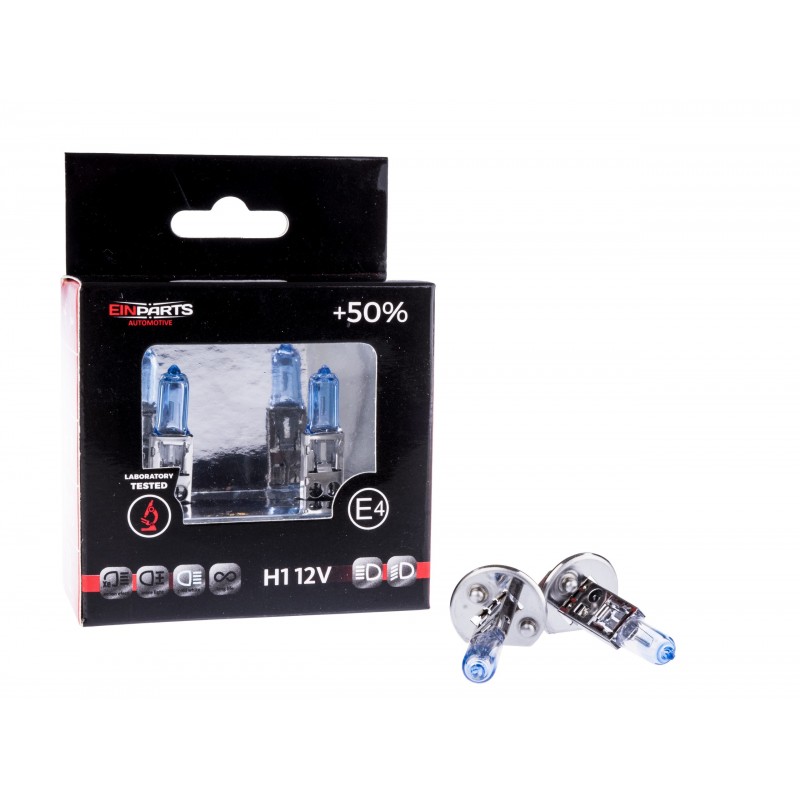 H1 Halogenové žárovky 55W se zvýšeným výkonem +50% 5000K (xenon efekt)