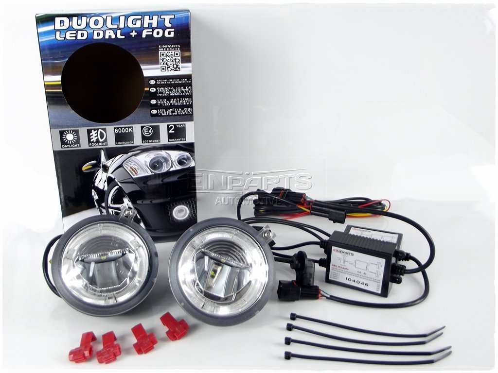 LED Světla Pro Denní Svícení s Mlhovkami DODGE Dakota II FL (2001-2004)