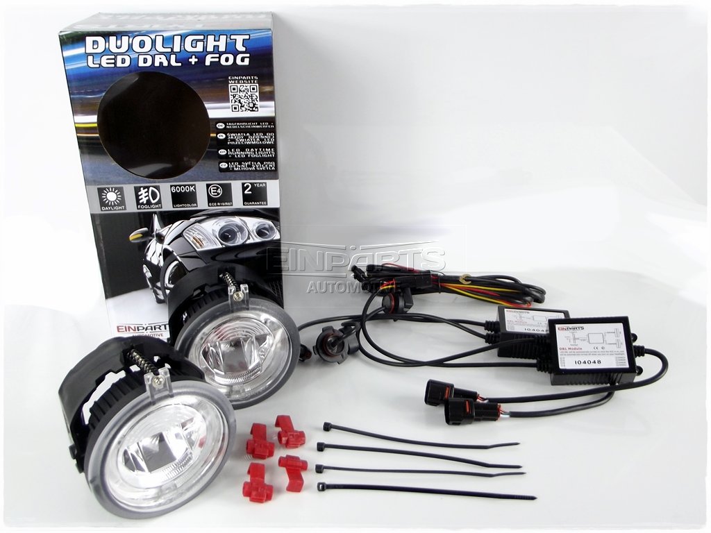 LED Světla Pro Denní Svícení s Mlhovkami JEEP Patriot (2006-2010)