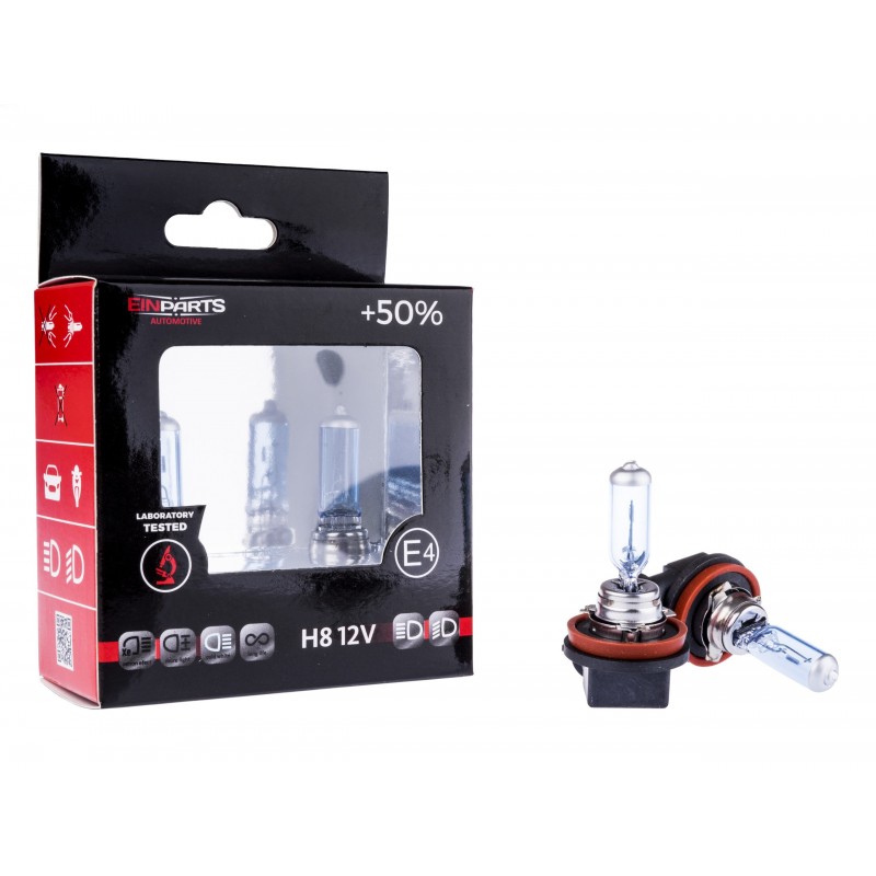 H8 Halogenové žárovky 35W se zvýšeným výkonem +50% 4300K (xenon efekt)