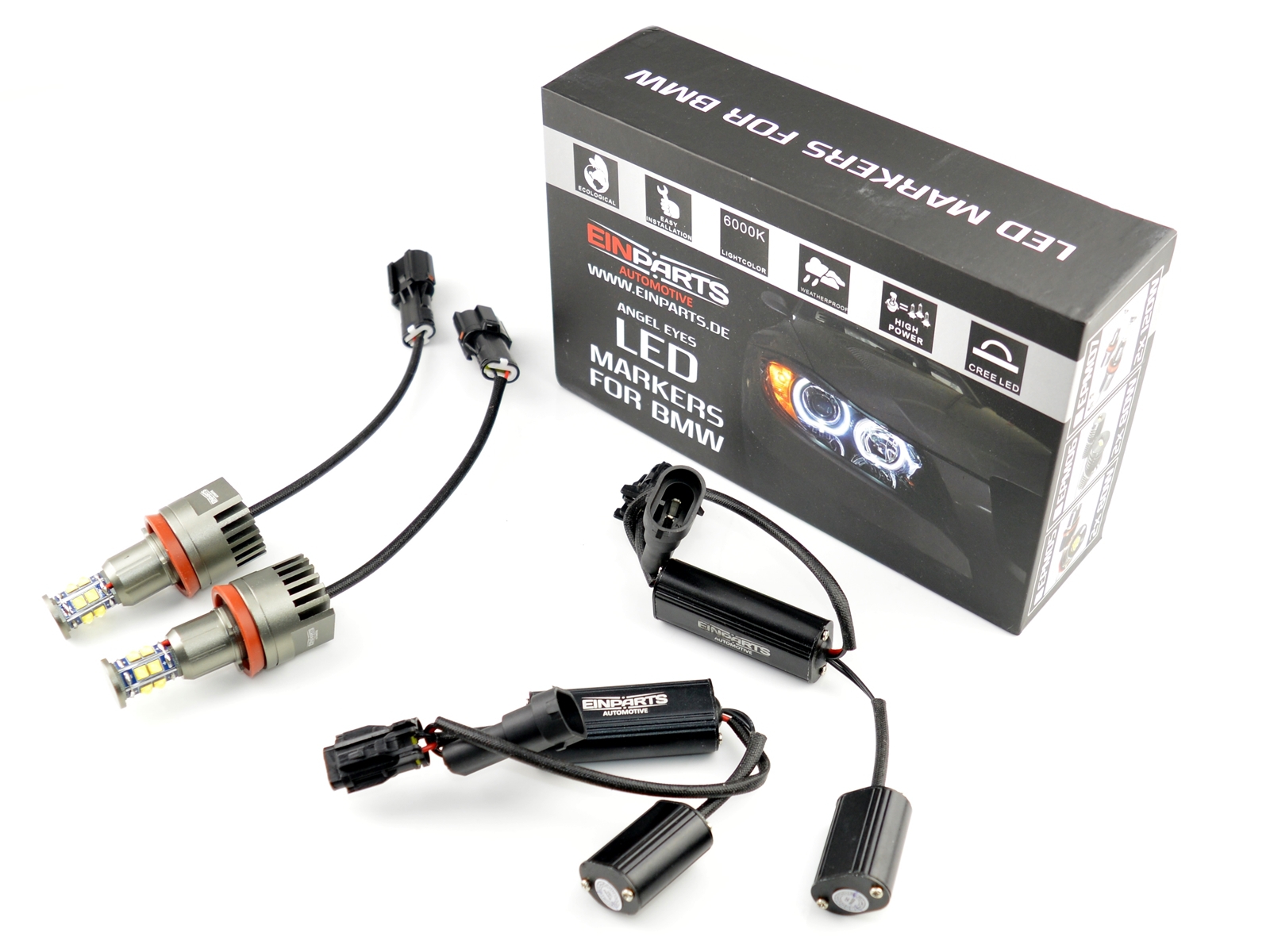LED Markery 2 x 120W (CREE) do kroužků BMW 1 E82 (2007-2013) (C)