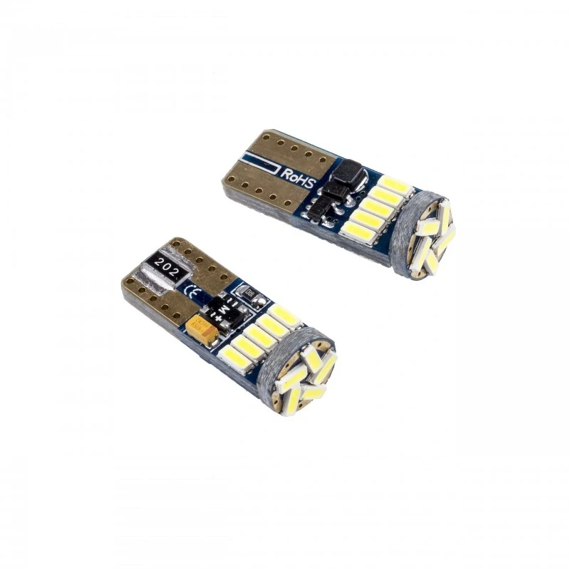 EPL27 LED žárovky W5W (15 x SMD 4014) 6000K CANBUS