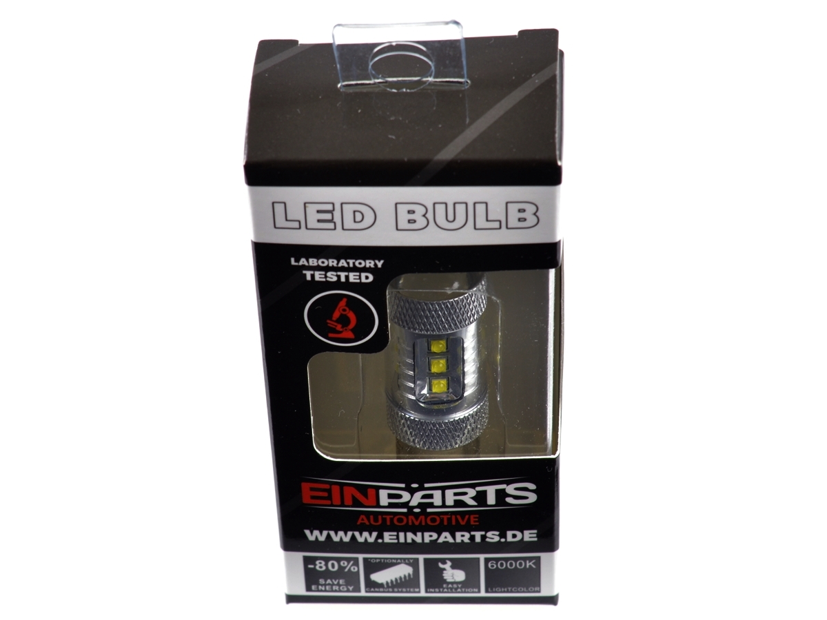 P21/5W LED žárovka 80W (16 x CREE XT-E) 6000K