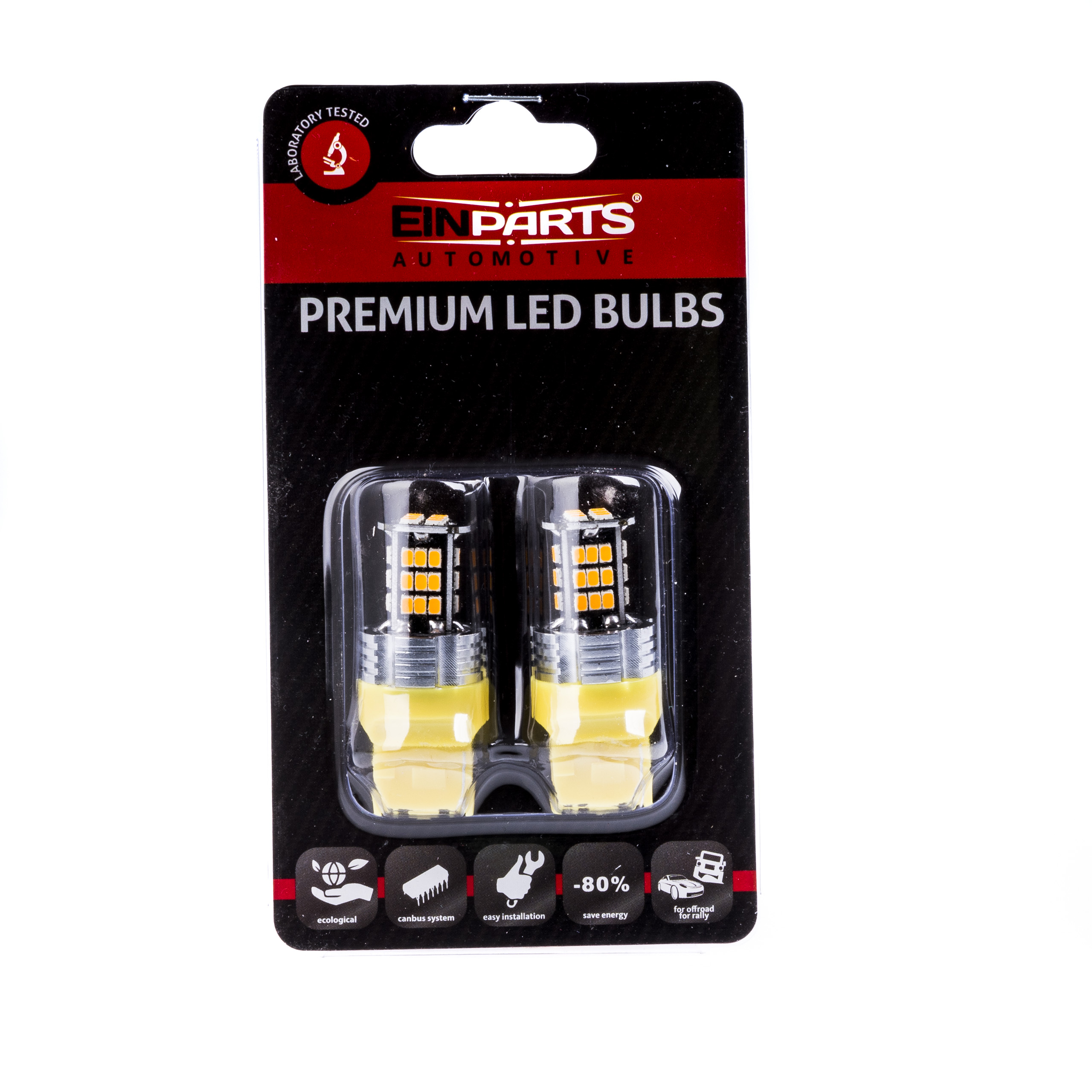 W21W LED žárovky (30 x SMD 3020) oranžová CANBUS