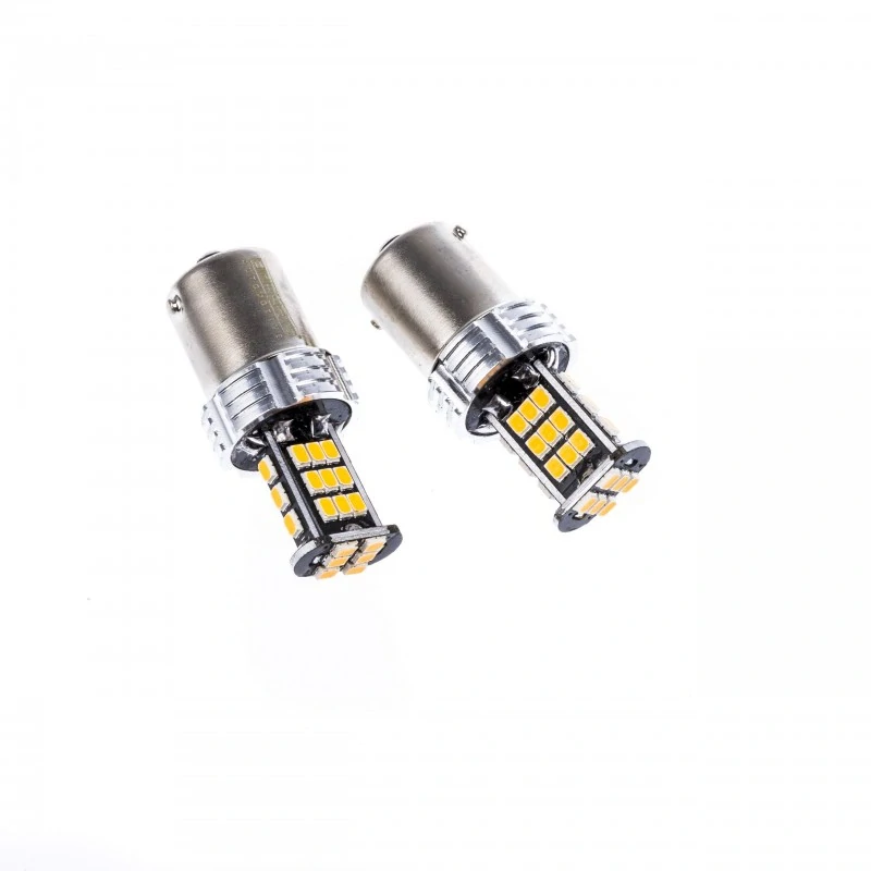EPL178 LED žárovky P21W (30 x SMD 3020) oranžová CANBUS