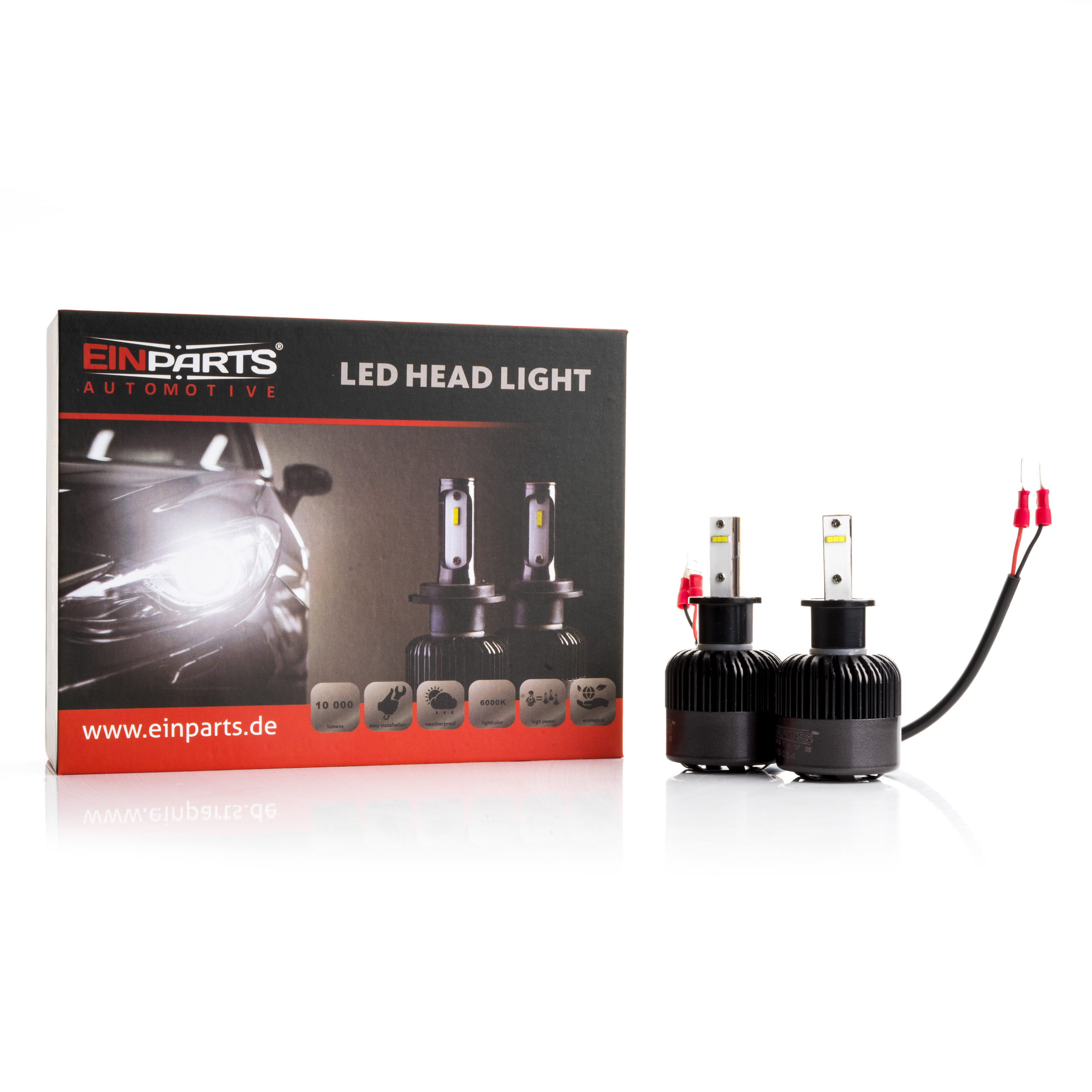 H3 LED žárovky 34W (2 x LED FLIP CHIP) 6000K CANBUS