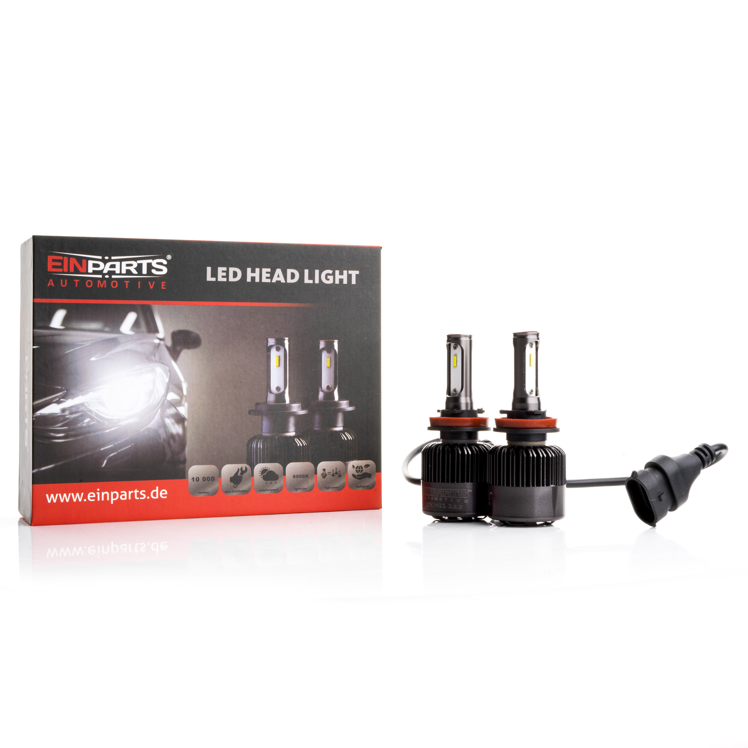 H11 LED žárovky 34W (2 x LED FLIP CHIP) 6000K CANBUS