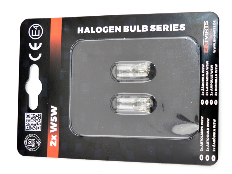 W5W Halogenové žárovky 5W (žlutá) E4