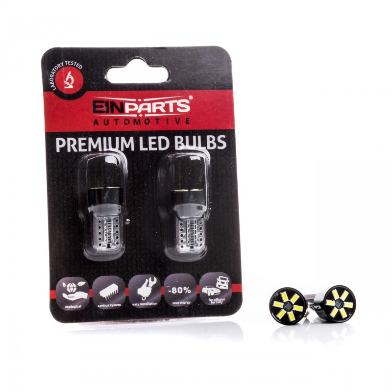 W5W LED žárovky (6 x SMD 3014) 6000K CANBUS
