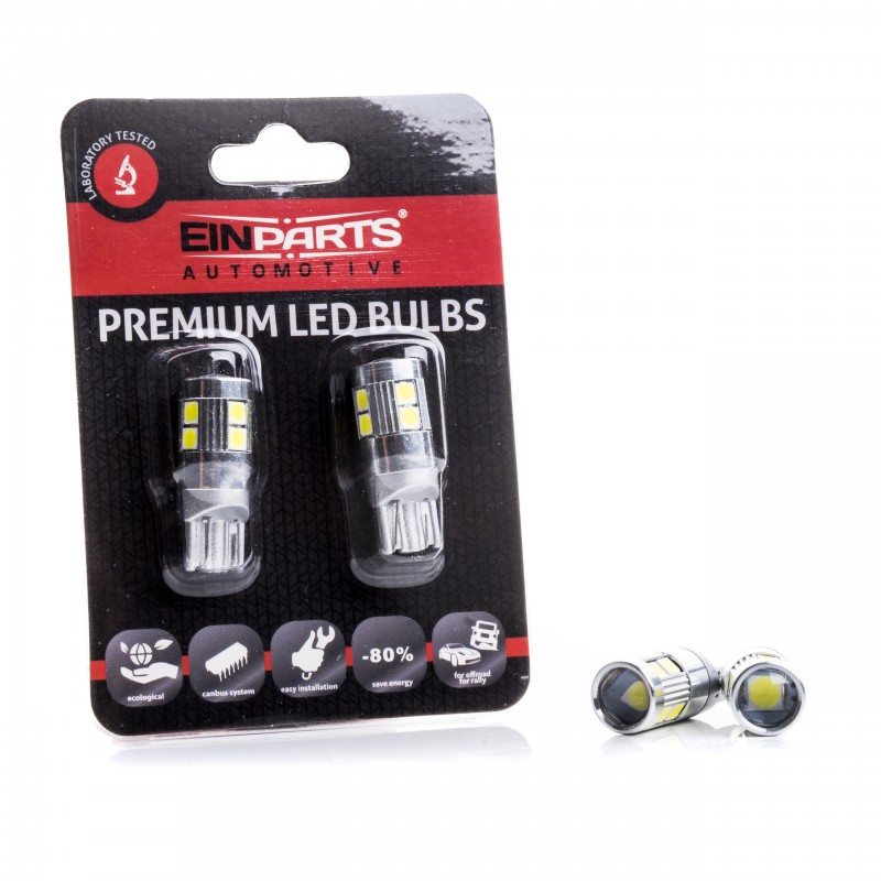 W5W LED žárovky (9 x SMD 3030) 6000K CANBUS