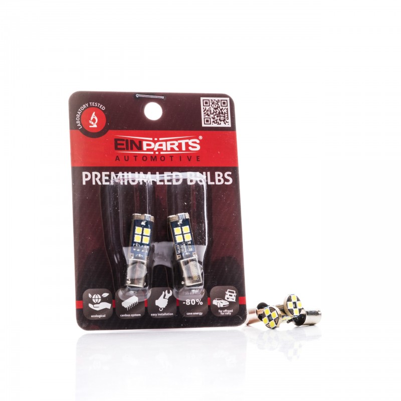 H6W LED žárovky (12 x SMD 3030) 6000K CANBUS