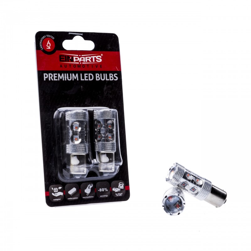 P21W LED žárovky 50W (10 x CREE XT-E) oranžová