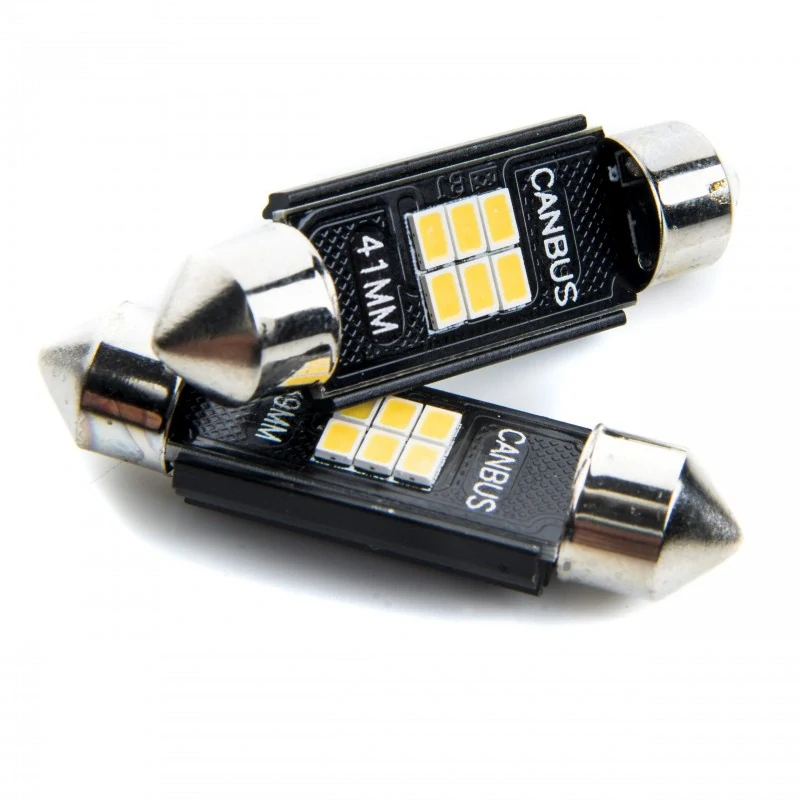 EPL197 LED žárovky C10W (6 x SMD 2016) 41mm 6000K CANBUS