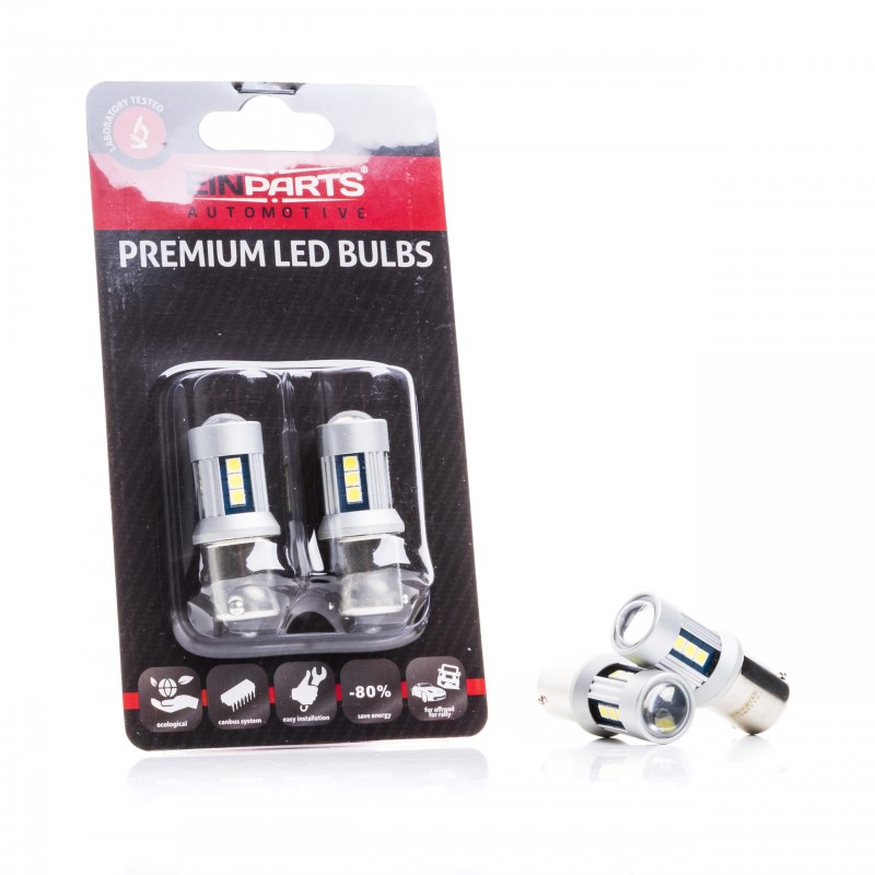 P21W LED žárovky (15 x SMD 3030) 6000K 12/24V