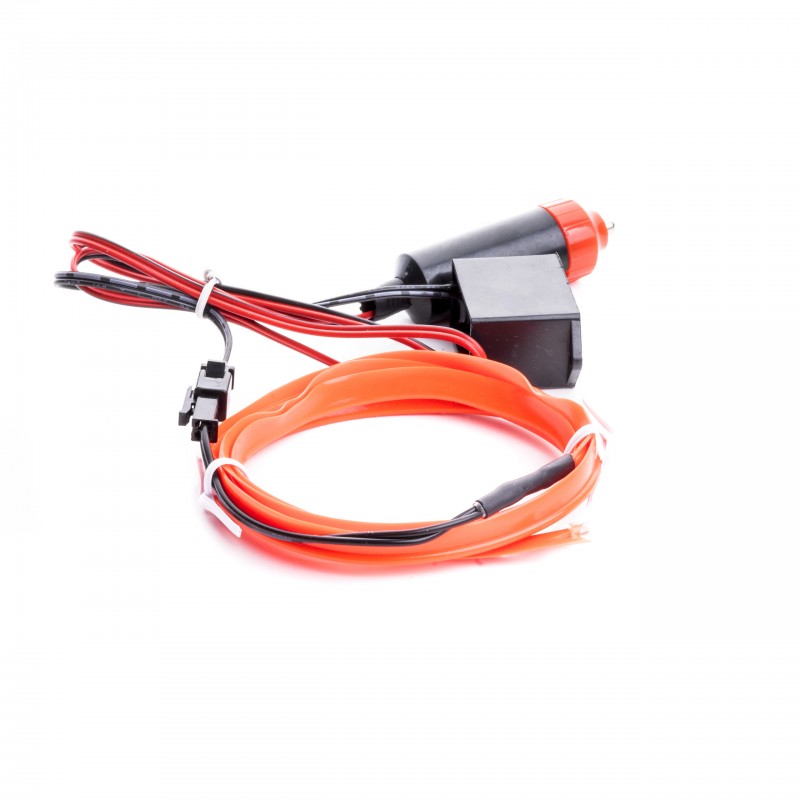 LED světlovodný pásek 1m (červený)