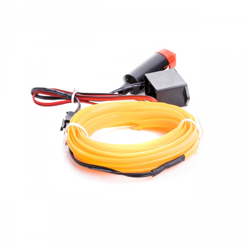 LED světlovodný pásek 3m (jantar)