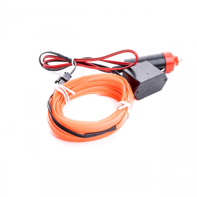 LED světlovodný pásek 3m (oranžový)