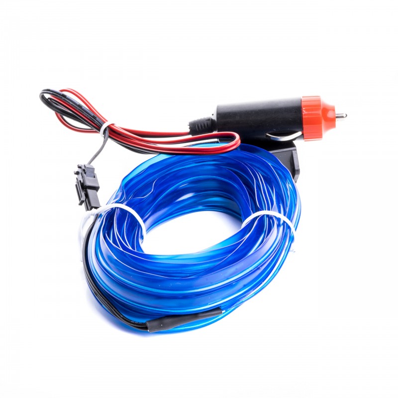 LED světlovodný pásek 5m (modrý)