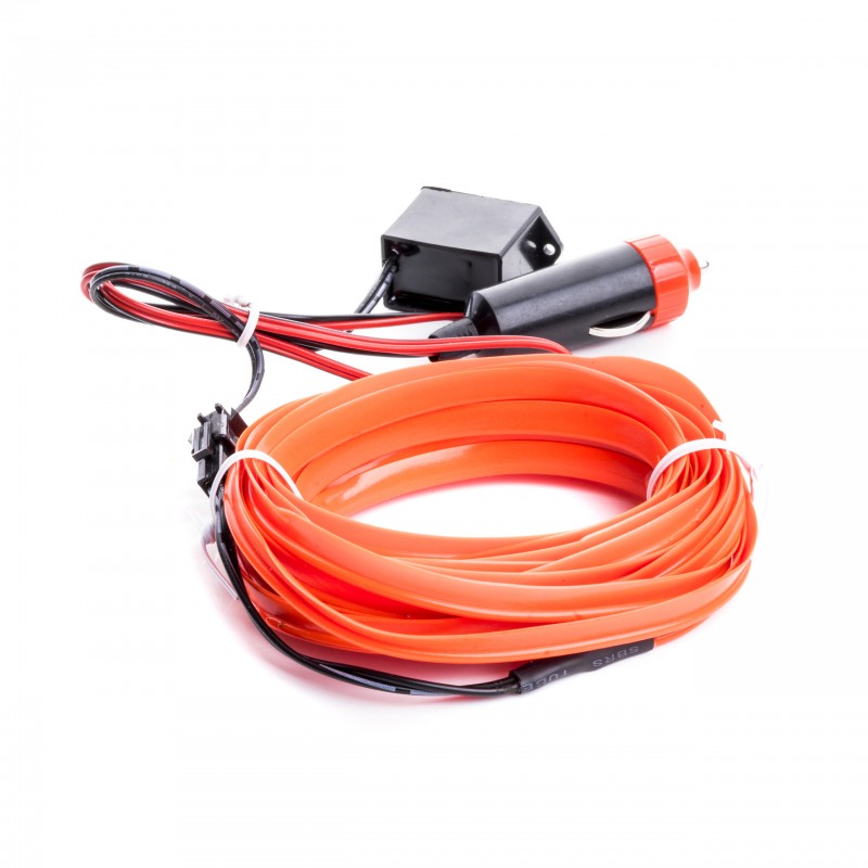 LED světlovodný pásek 5m (červený)