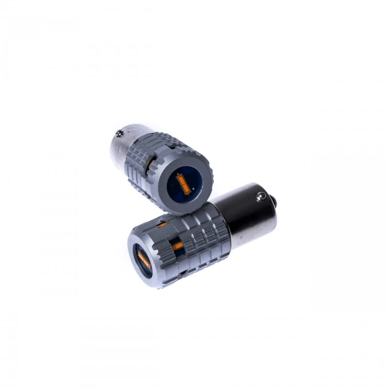 EPL268 LED žárovky PY21W (6 x SMD 1860) oranžová CANBUS