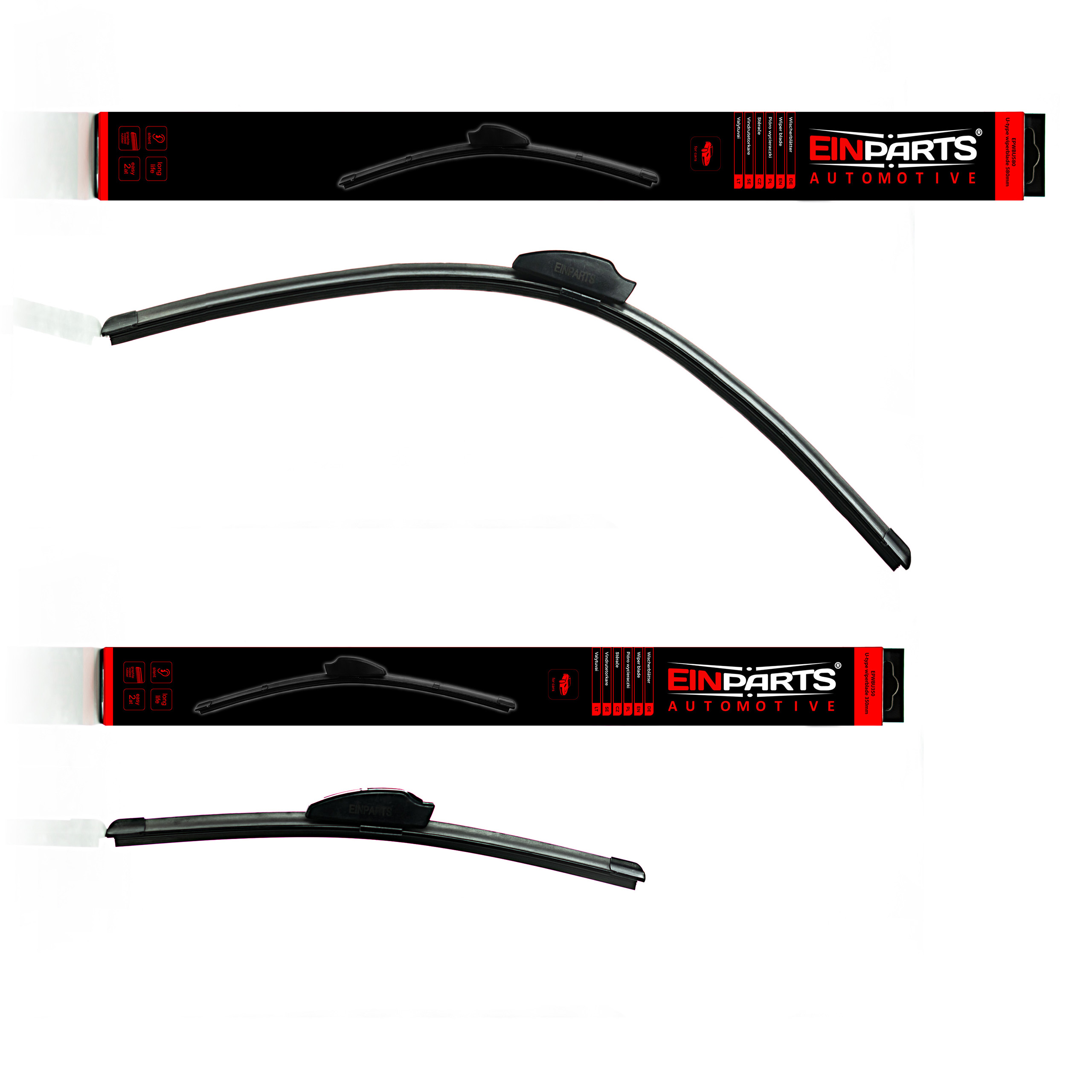 Přední stěrače 580/350mm ("U")