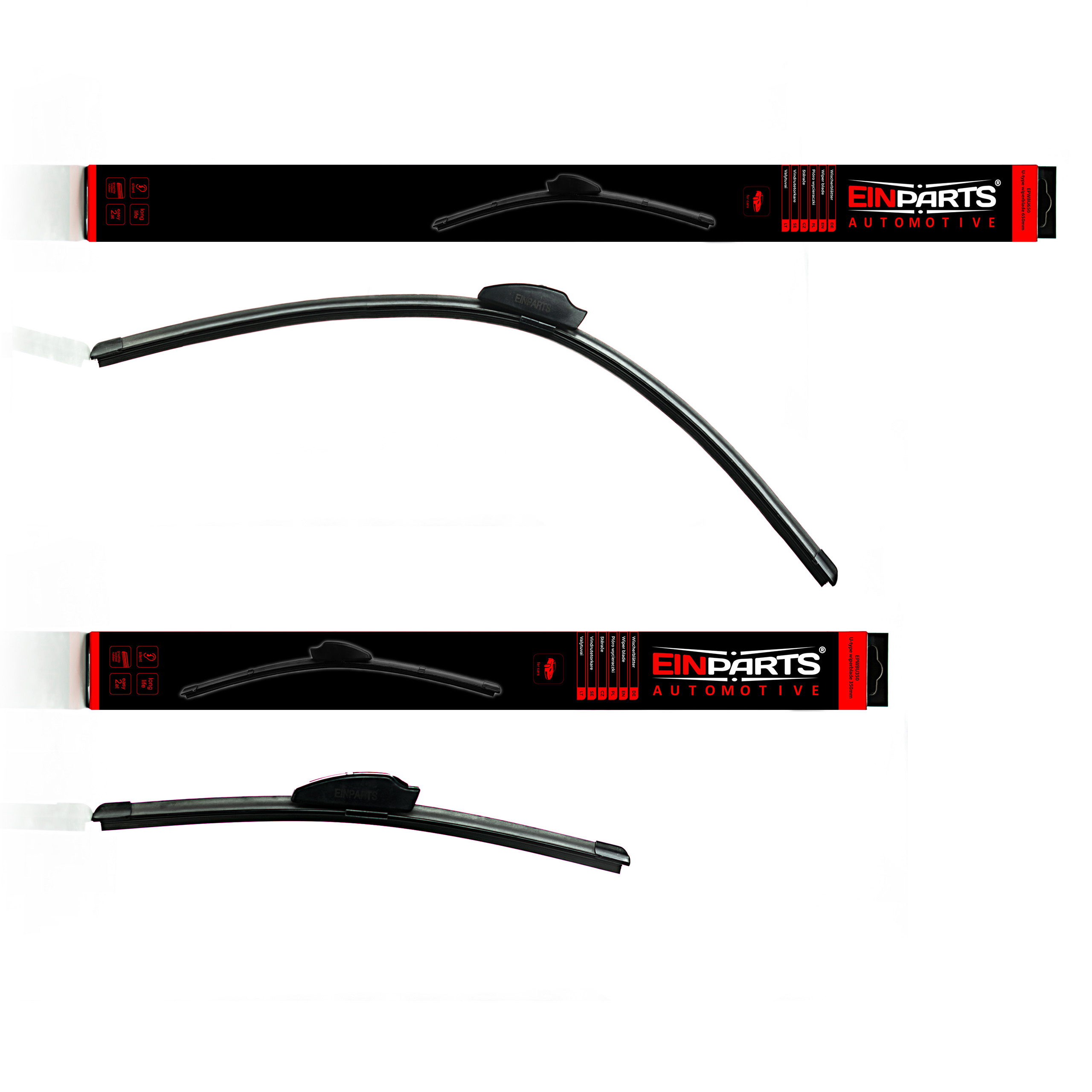 Přední stěrače 650/350mm ("U")