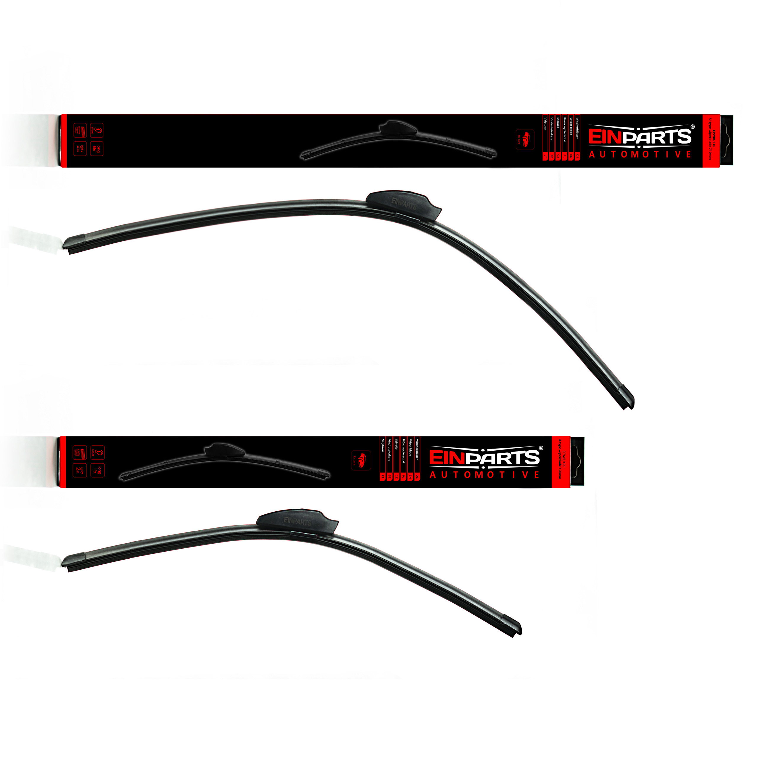 Přední stěrače 710/450mm ("U")