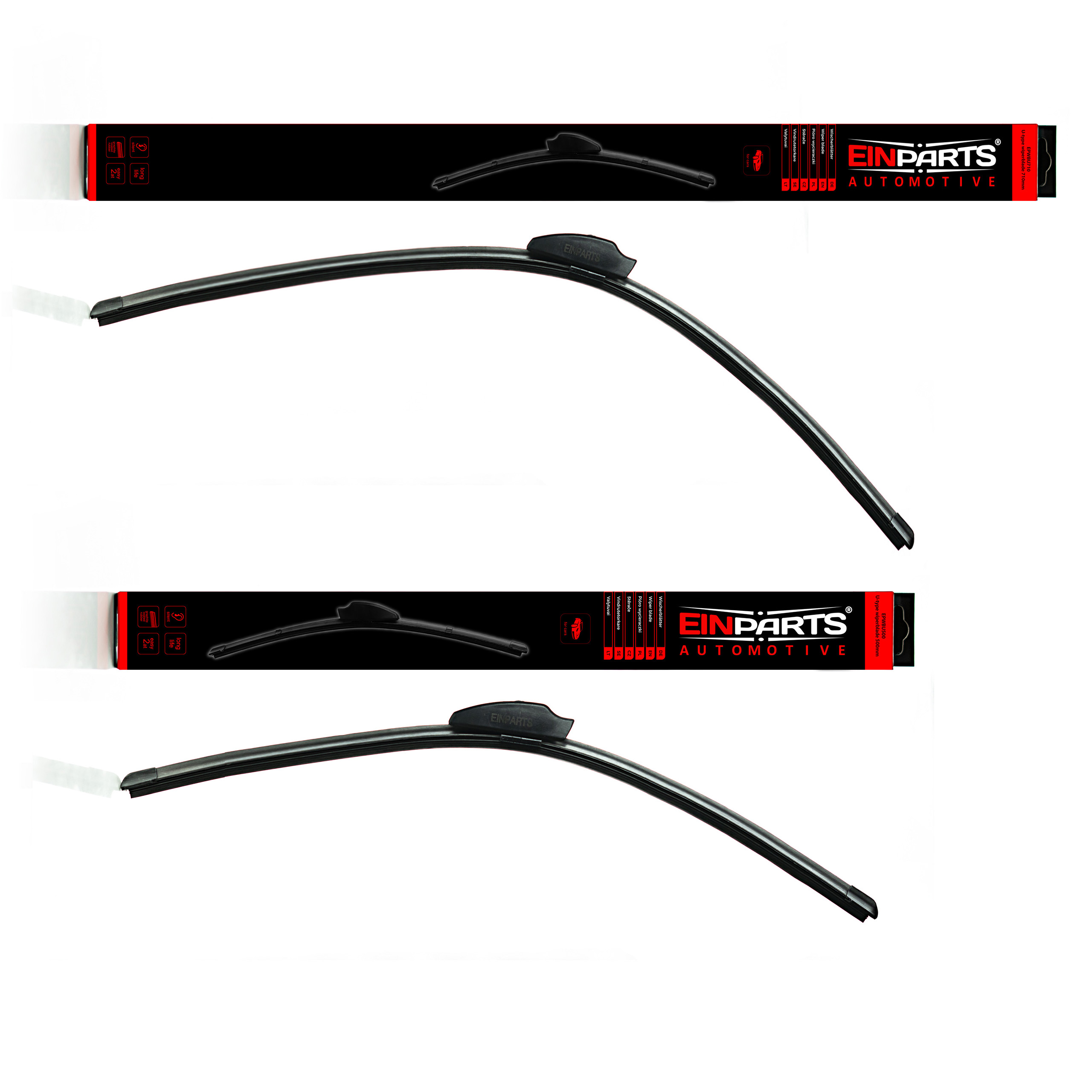 Přední stěrače 710/500mm ("U")