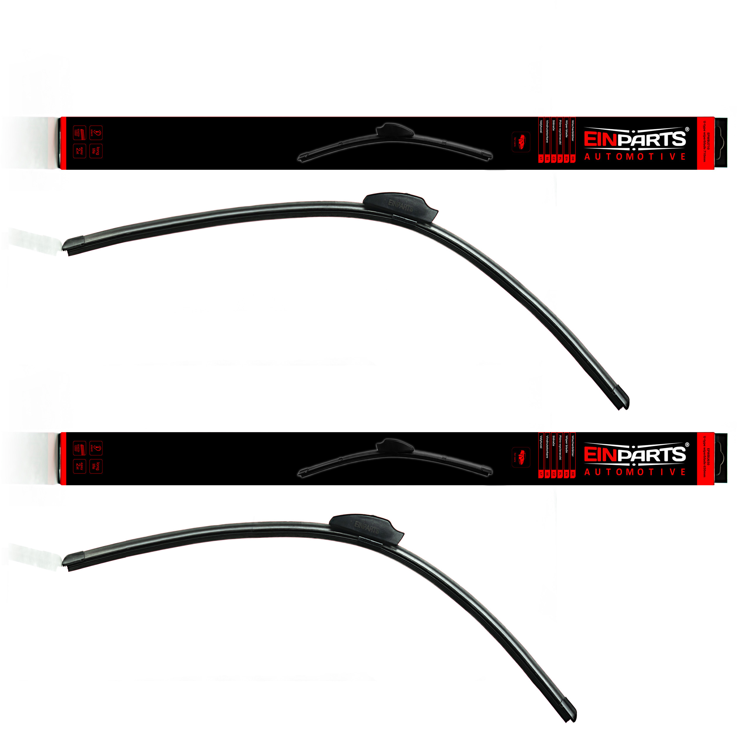 Přední stěrače 710/650mm ("U")