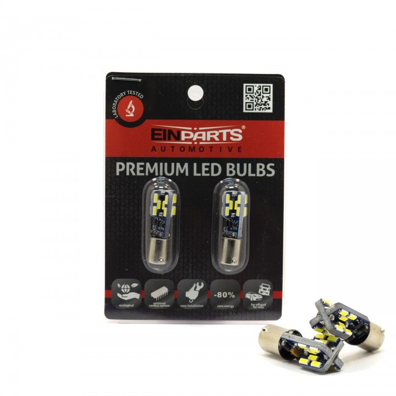 BA9S LED žárovky (24 x SMD 4014) 6000K CANBUS