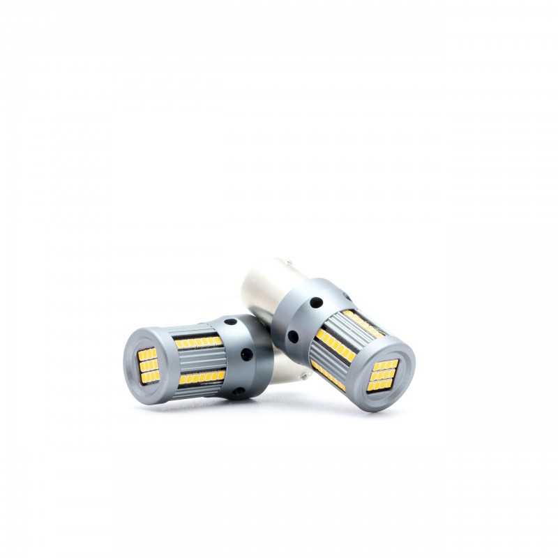 PY21W LED žárovky (66 x SMD 2016) oranžová CANBUS (B)