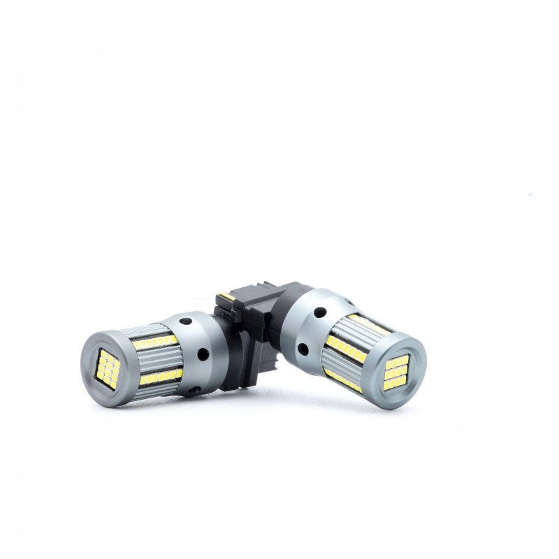 P27W LED žárovky (66 x SMD 2016) 6000K CANBUS