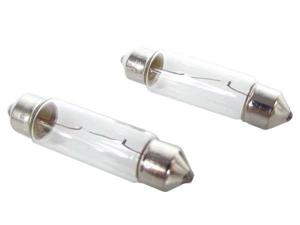 C10W Halogenové žárovky 5W (žlutá) 42mm E4