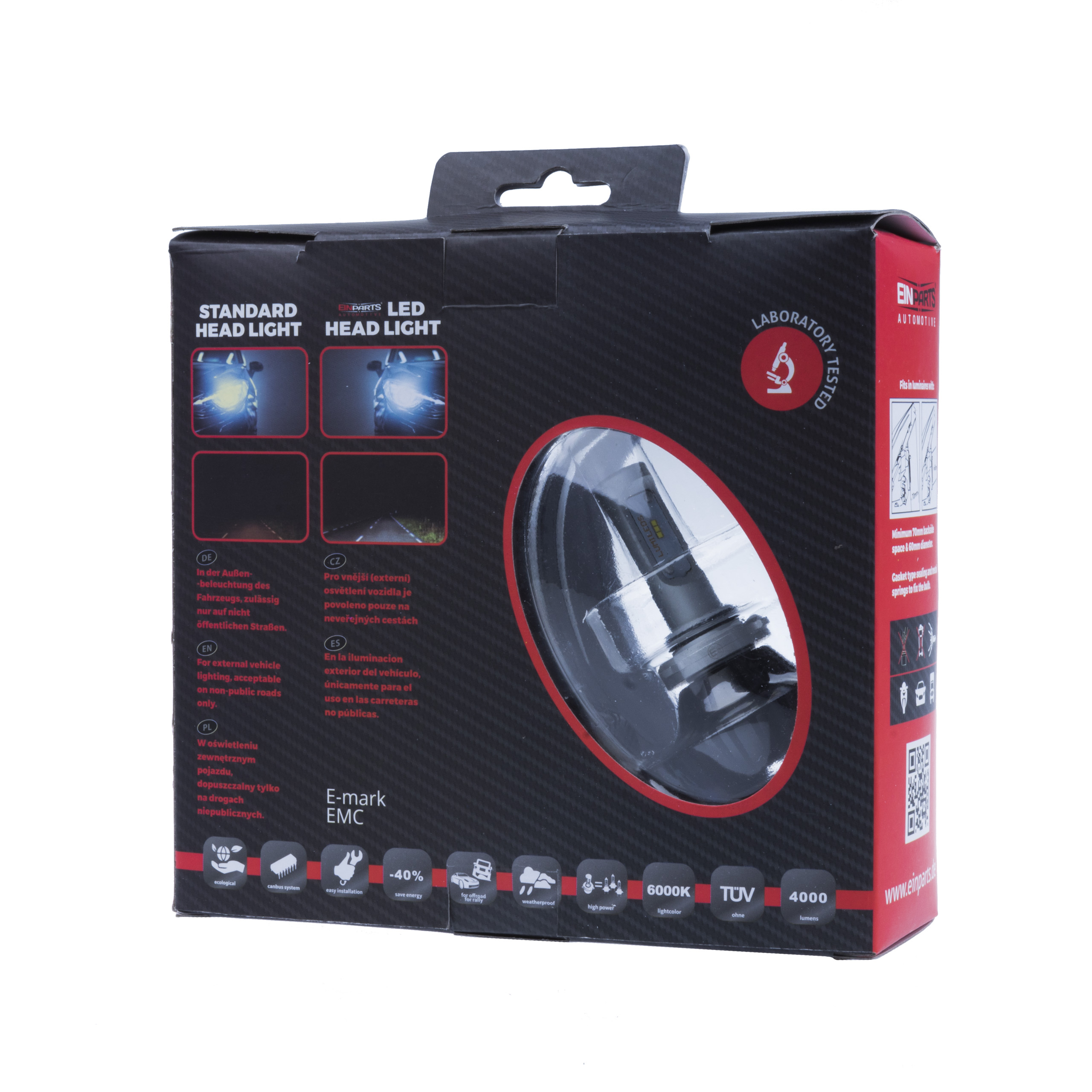 HB4 LED žárovky 30W (6 x LUMILED) 6000K CANBUS