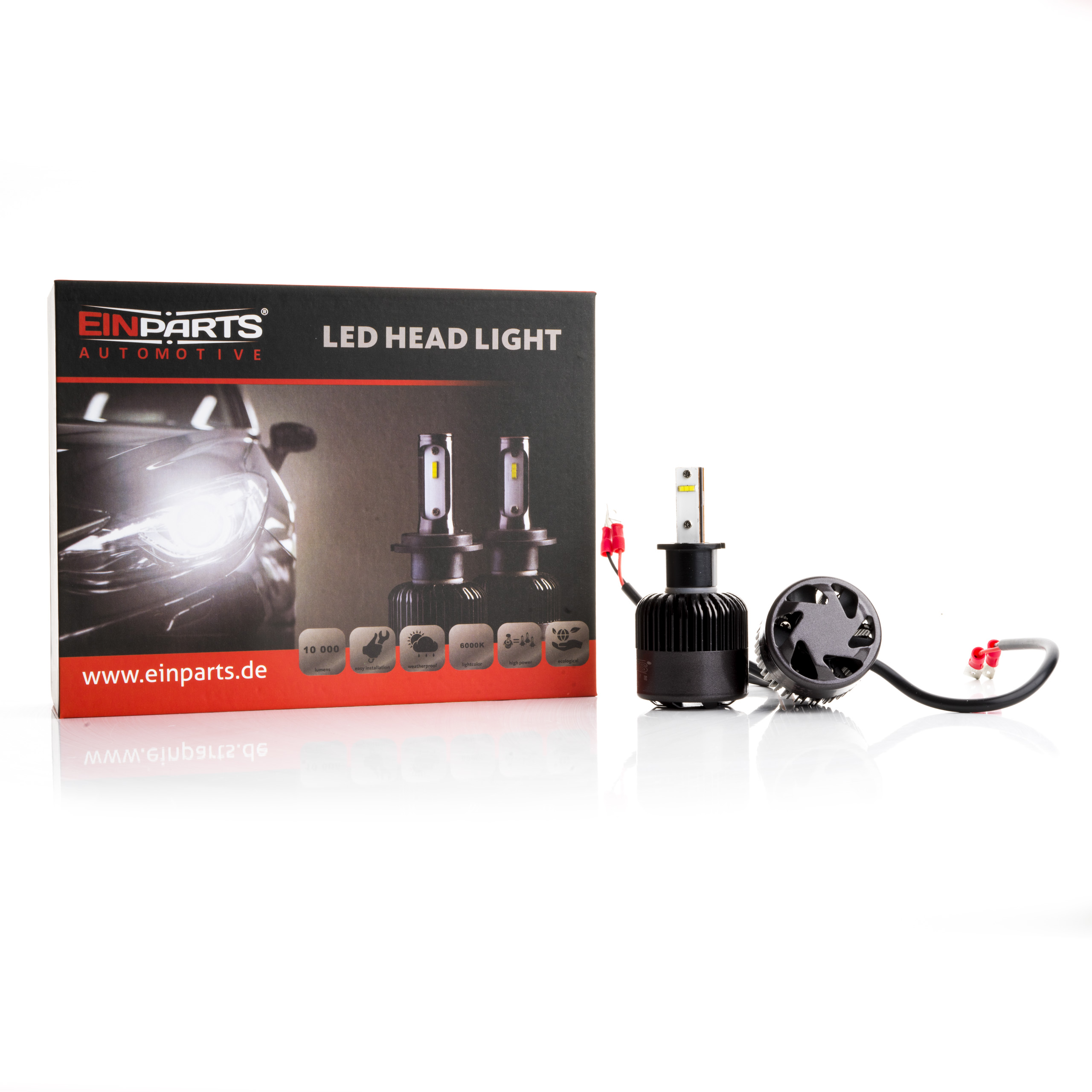 H3 LED žárovky 34W (2 x LED FLIP CHIP) 6000K CANBUS