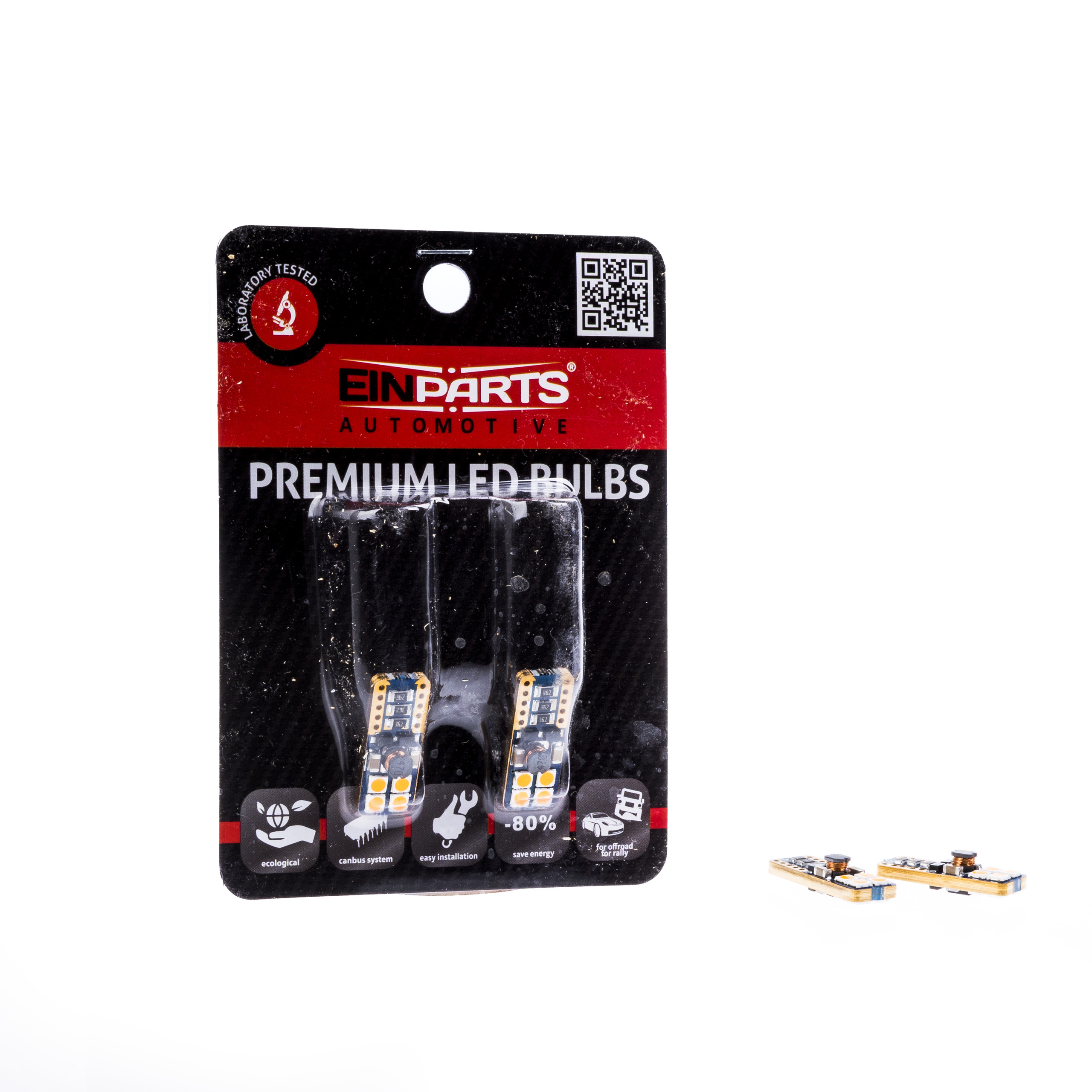 W5W LED žárovky (8 x OSRAM LED 3030) oranžová CANBUS