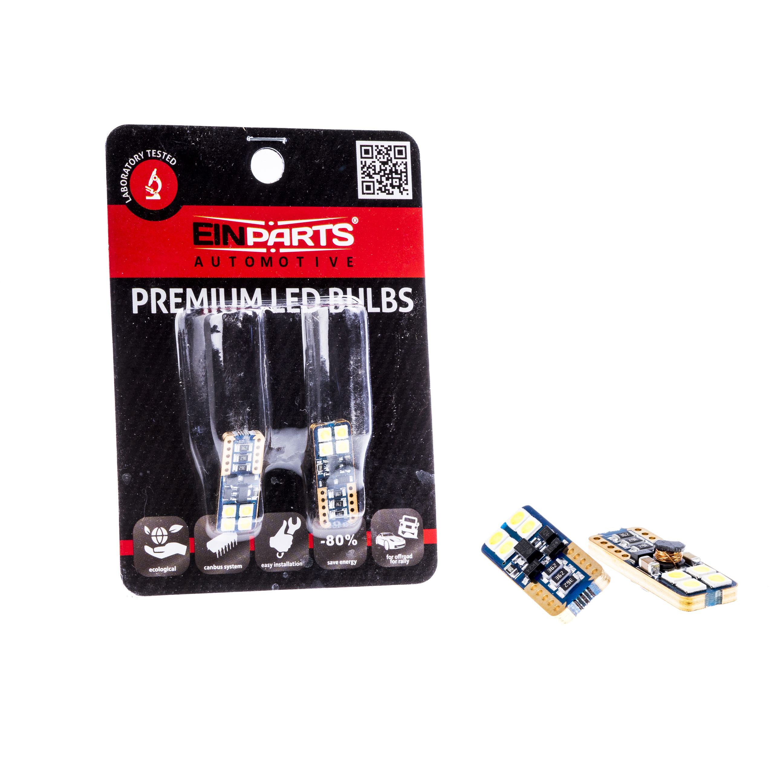 W5W LED žárovky (8 x OSRAM LED 3030) 6000K CANBUS