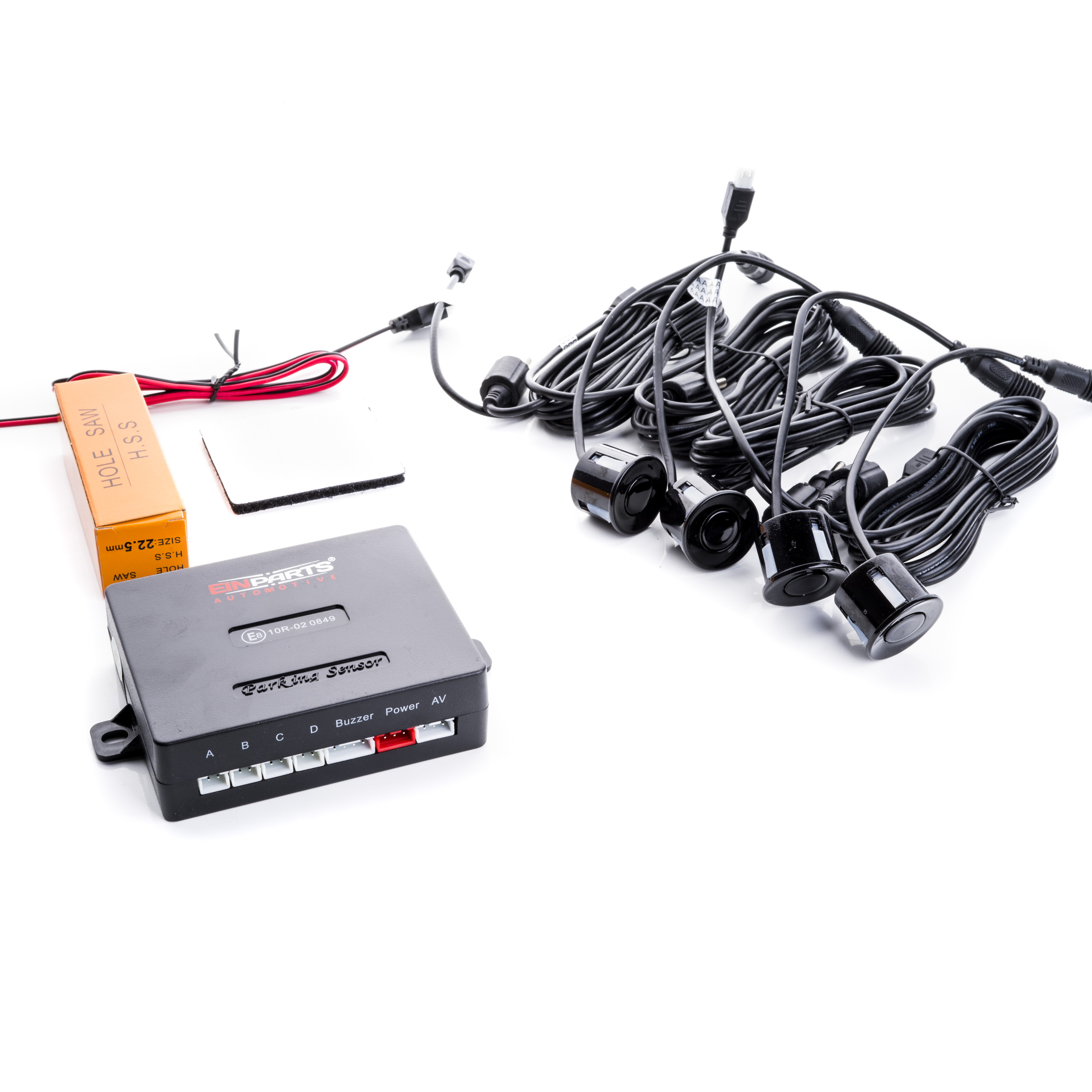 EPP5700 EinParts parkovací asistent s monitorem a kamerou (černé senzory)