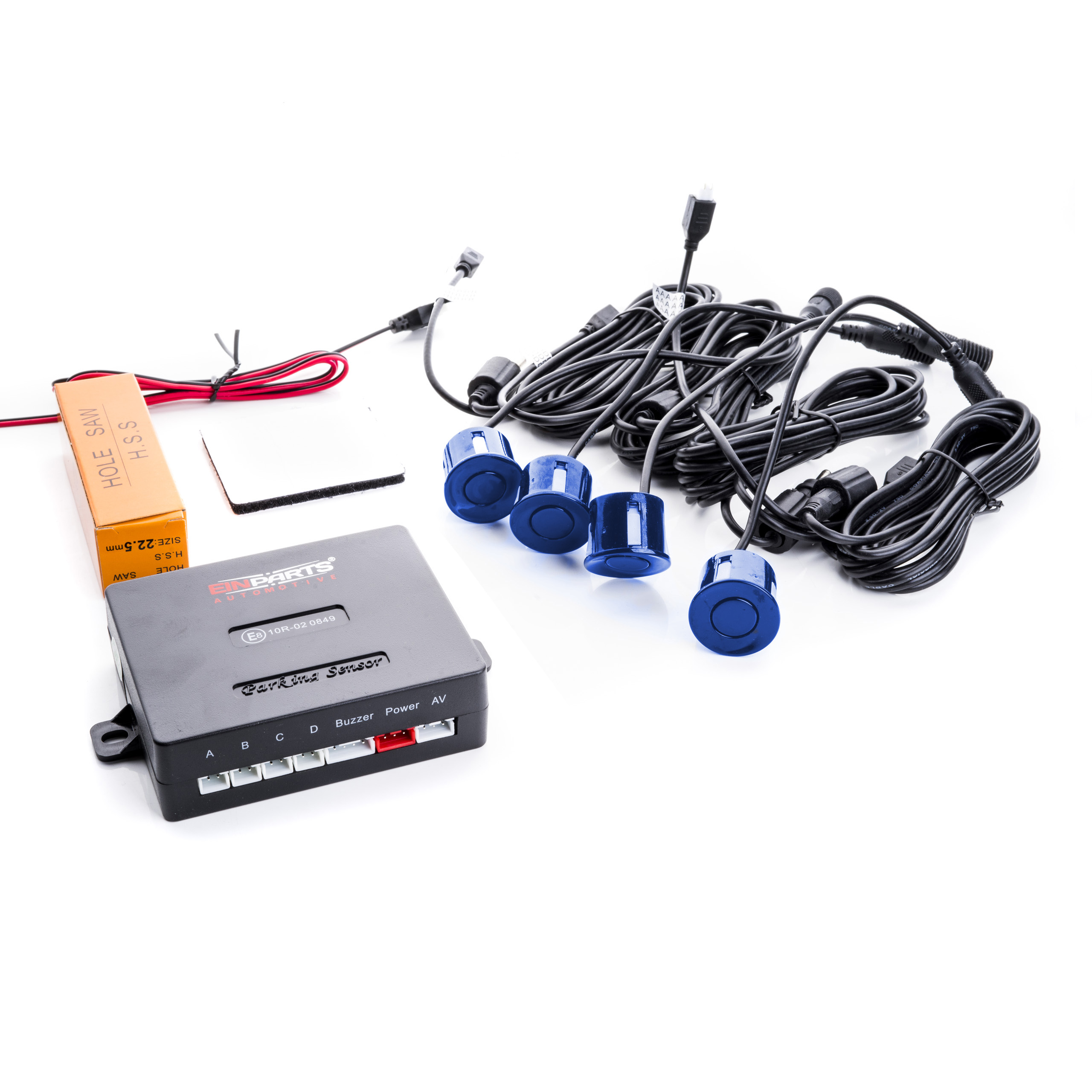 EPP5700 EinParts parkovací asistent s monitorem a kamerou (modré senzory)