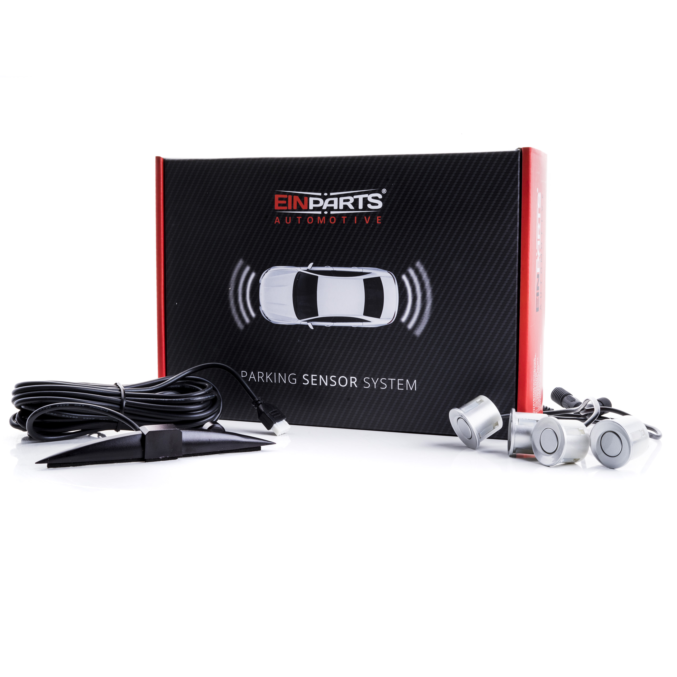EPP6600 EinParts parkovací asistent s displejem (stříbrné senzory)