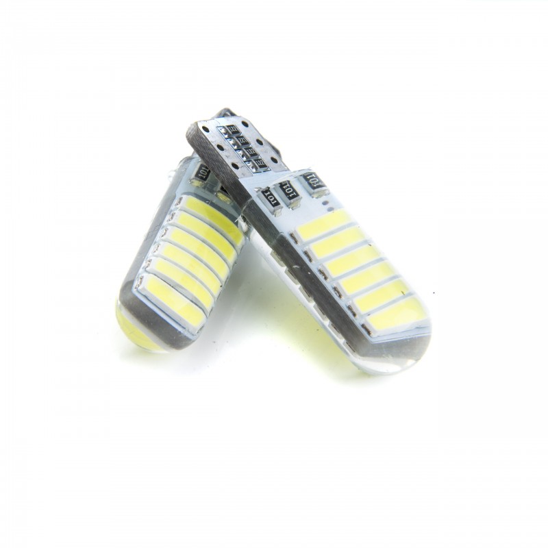 W5W LED žárovky (12 x SMD 7020) 6000K CANBUS