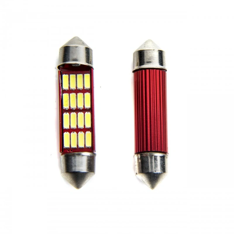 EPL206 LED žárovky C10W (16 x SMD 4014) 39mm 6000K CANBUS