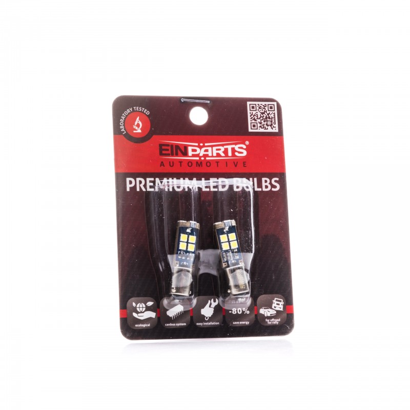 H6W LED žárovky (12 x SMD 3030) 6000K CANBUS