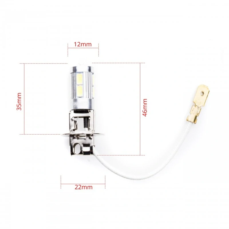 EPL223 LED žárovky H3 (8 x CREE SMD 5630) 6000K 12/24V