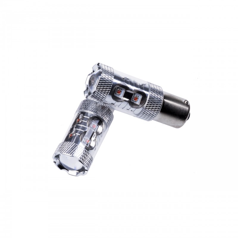 P21W LED žárovky 50W (10 x CREE XT-E) oranžová