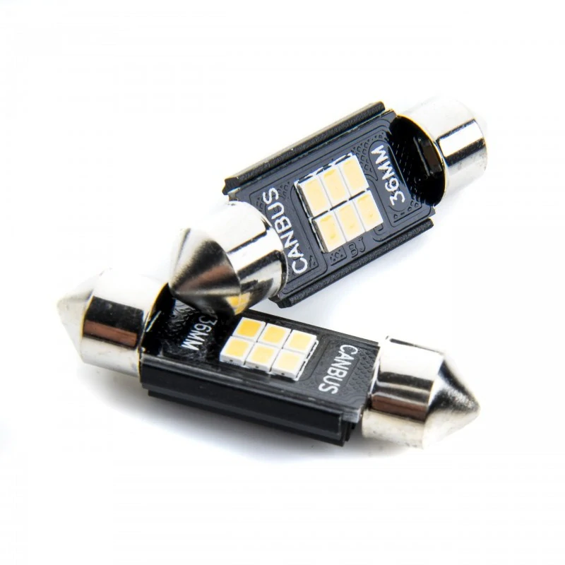 EPL195 LED žárovky C5W (6 x SMD 2016) 36mm 6000K CANBUS