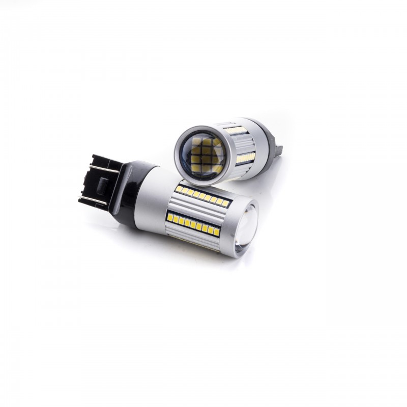 W21/5W LED žárovky (66 x SMD 2016) 6000K CANBUS (B)